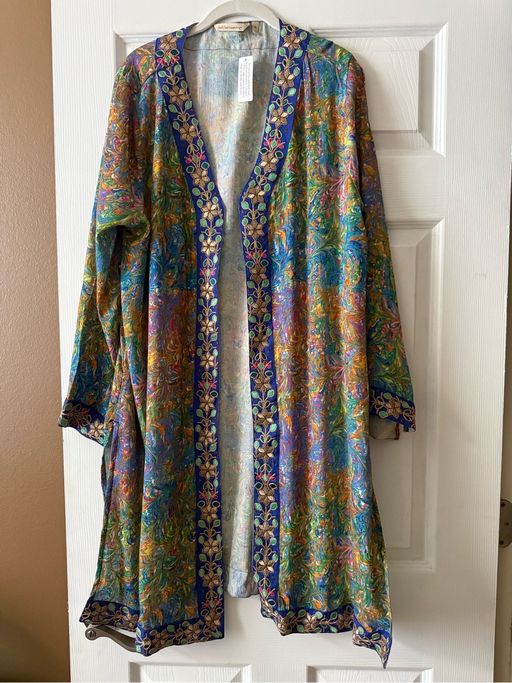 Soft Surroundings “Cay Villa” Topper Cardigan